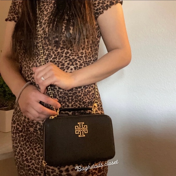 New , tory burch britten small top handle case crossbody - Picture 12 of 15